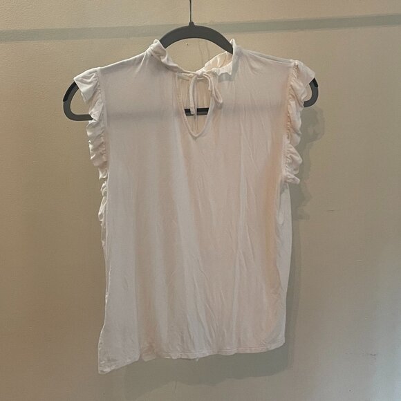 Express Scalloped Tie-Back T-Shirt - Size S - Picture 3 of 5